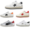Unisex Vintage Distressed Star Sneakers – Retro Luxury Streetwear Style